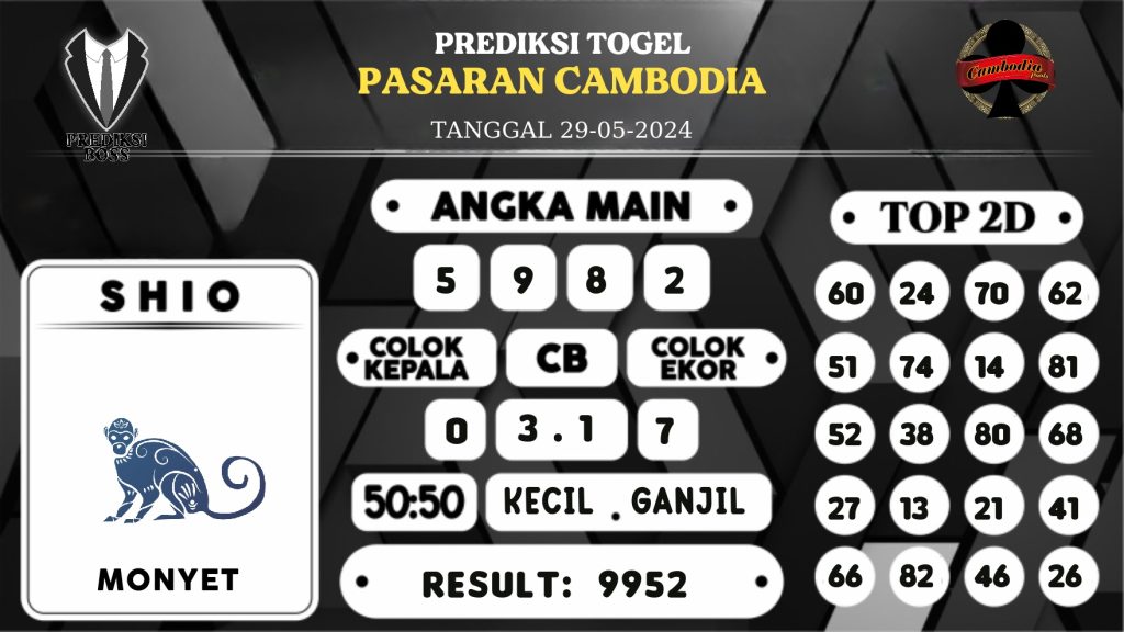 https://prediksibossjauh.com/prediksi-boss-togel-cambodia-rabu-29-mei-2024/