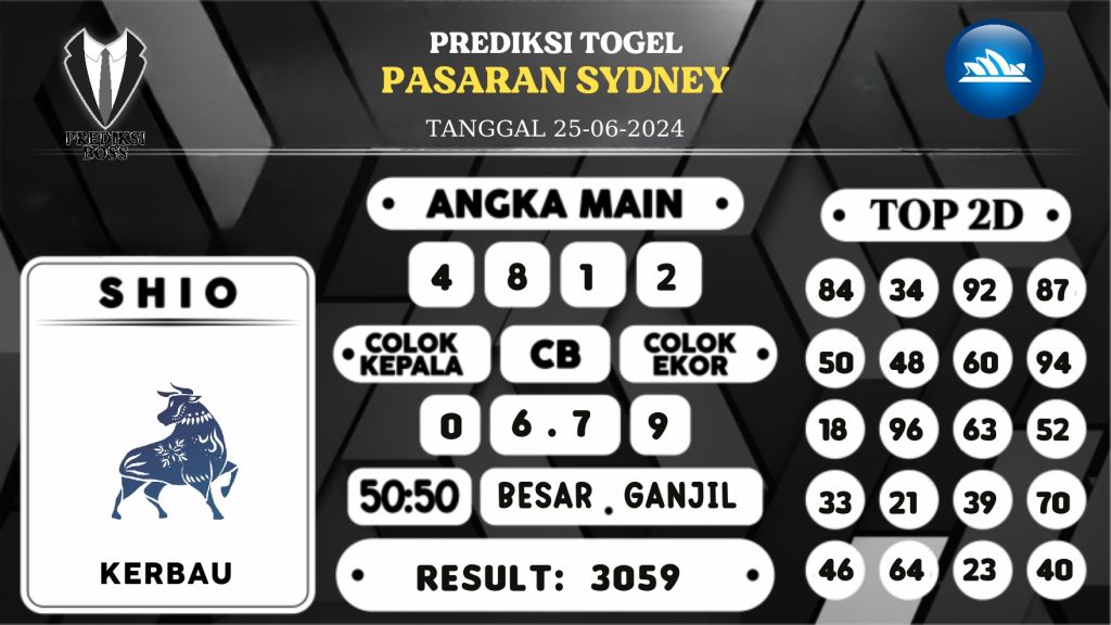 https://prediksibossjauh.com/prediksi-boss-togel-sidney-selasa-25-juni-2024/