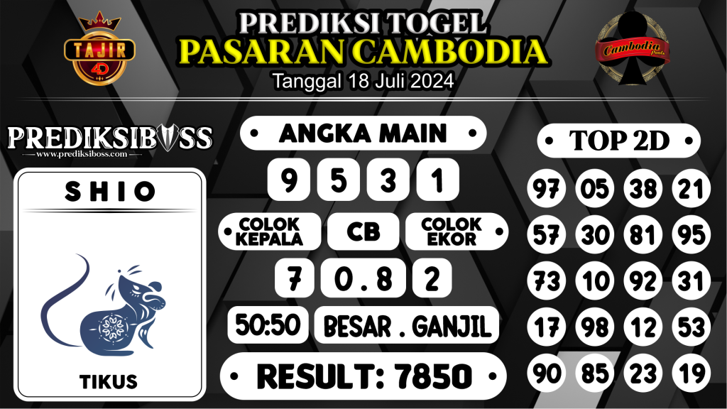 https://prediksibossjauh.com/prediksi-boss-togel-cambodia-kamis-18-juli-2024/