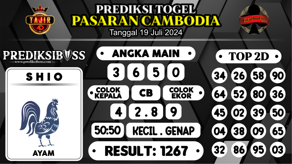 https://prediksibossjauh.com/prediksi-boss-togel-cambodia-jumat-19-juli-2024/