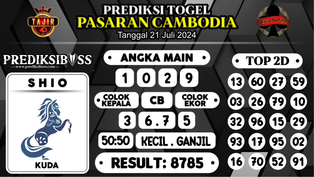 https://prediksibossjauh.com/prediksi-boss-togel-cambodia-minggu-21-juli-2024/