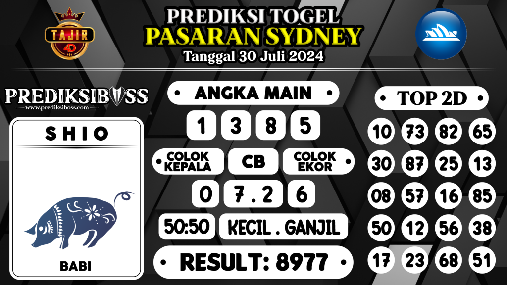 https://prediksibossjauh.com/prediksi-boss-togel-sidney-selasa-30-juli-2024/