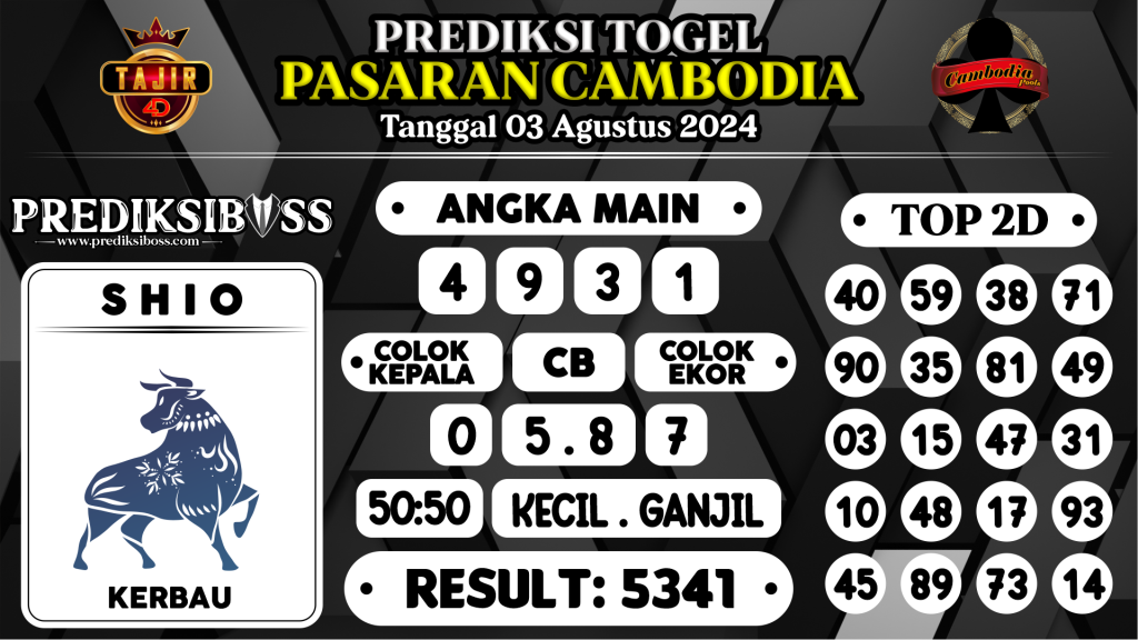 https://prediksibossjauh.com/prediksi-boss-togel-cambodia-sabtu-03-agustus-2024/